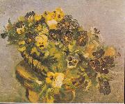 Tambourine with Pansies, Vincent Van Gogh